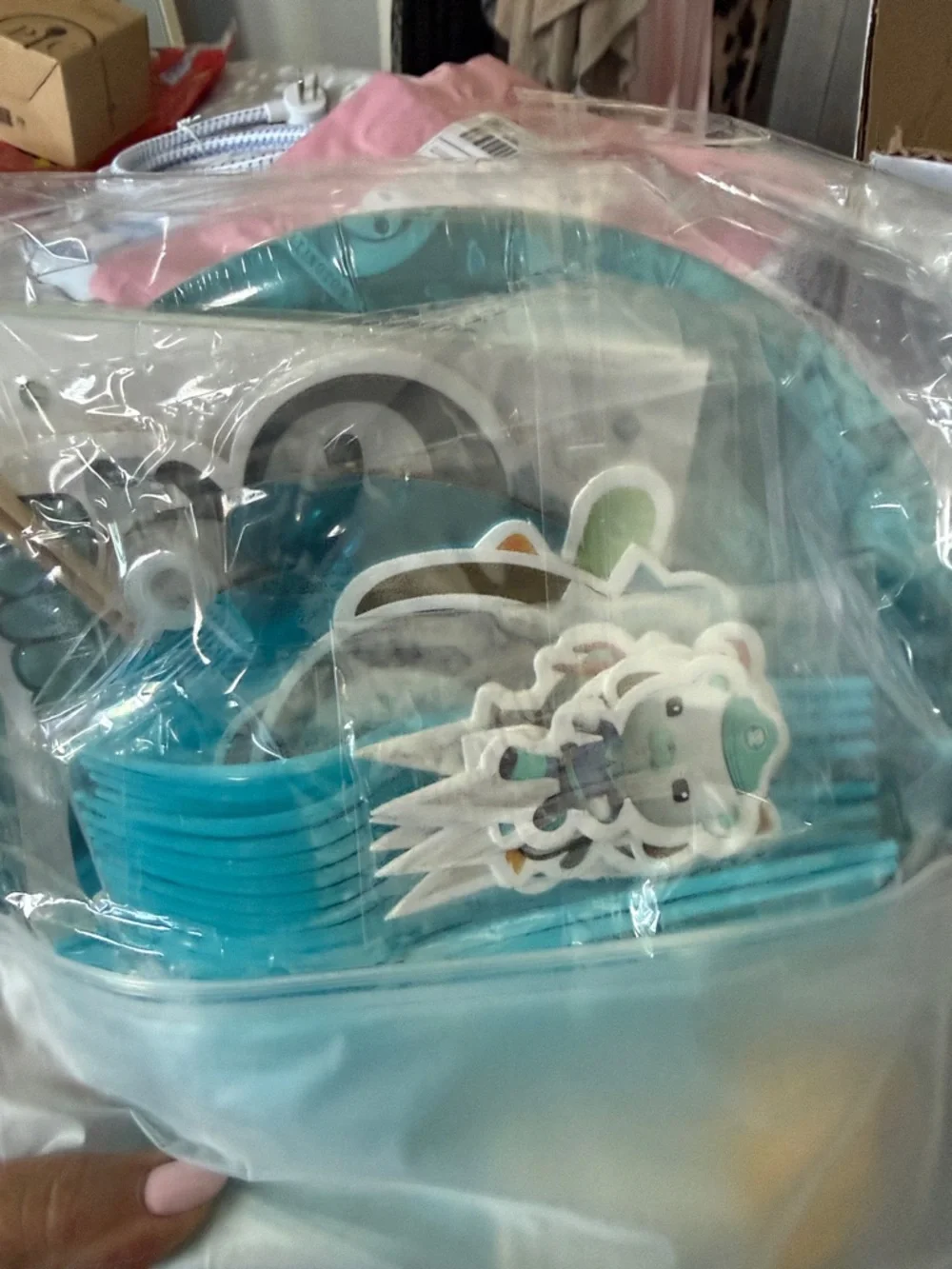 Blue Kids' Party Utensil and Cup Set - Home Party Supplies
